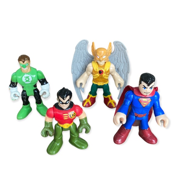 Imaginext Batman Spaceship & Robin DC Superhero Set of 3 with Two Characters - Picture 12 of 13